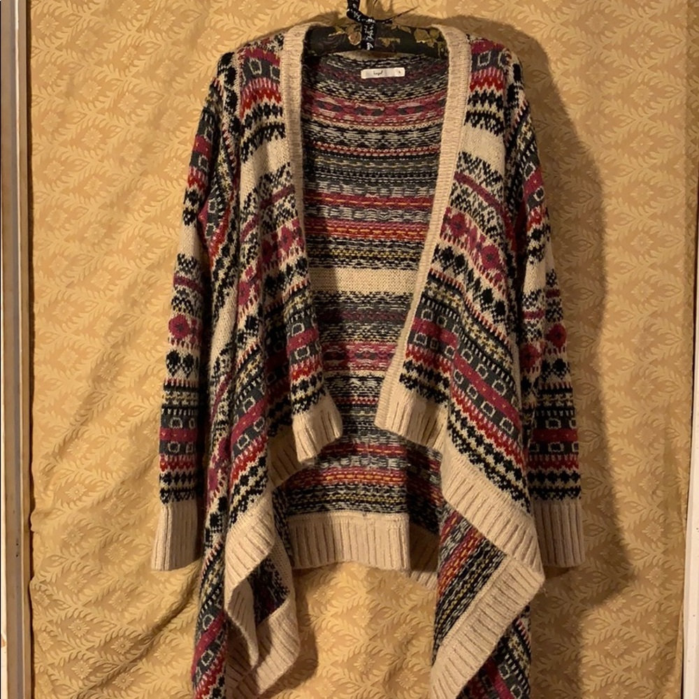 Warm, Hazel waterfall cardigan